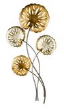 Kovová 3D dekorácia flowers 76 cm