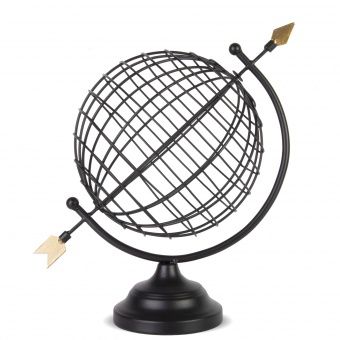 Kovový glóbus Globe