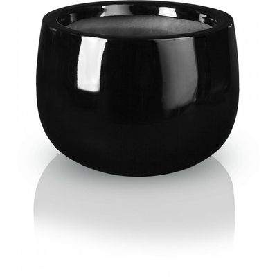 Kvetináč Fiber bowl black 3 veľkosti