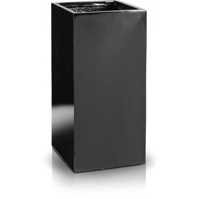Kvetináč Fiber high square black 4 veľkosti